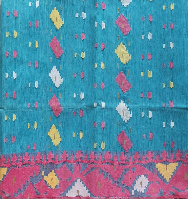 dhakai-jamdani-saree-blue-pink